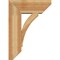 Ekena Millwork Thorton Slat Rough Sawn Bracket w/ Offset Brace, Western Red Cedar, 8"W x 20"D x 28"H BKT0806X20X28THR06RWR - alternate 4